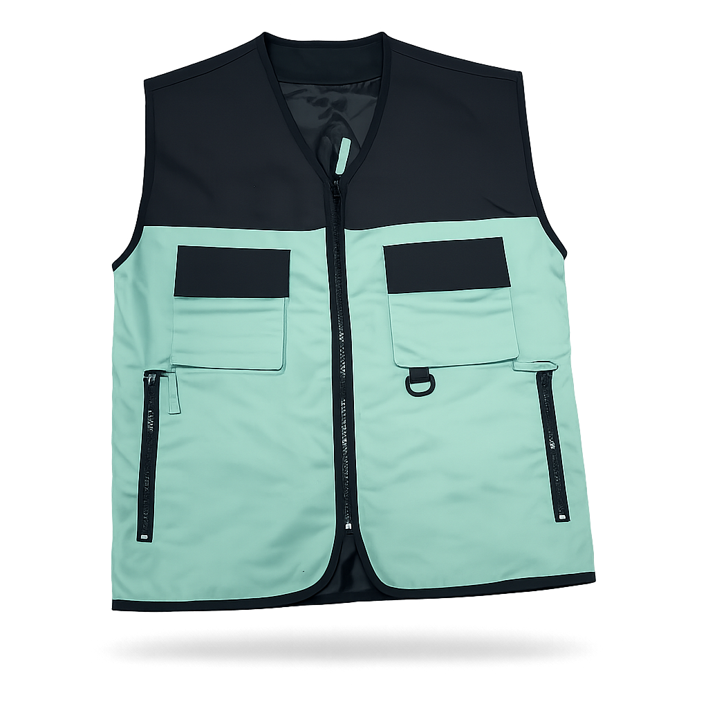 เสื้อกั๊ก Colorblock มิ้นท์ ดำ